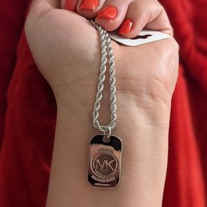 Michael Kors dog tag necklace